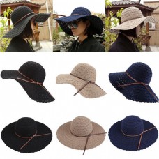 Sun Hat Wide Brim Lace Outdoor Travel Foldable Beach  eb-36116126